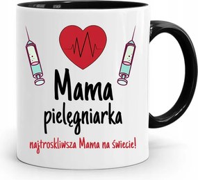 Fekete Bögre Ajándék A Leggondosabb Anyukának fényképes nyomattal