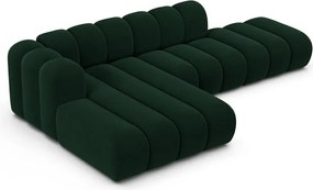 Sötétzöld sarokkanapé (bal oldali) Lupine – Micadoni Home