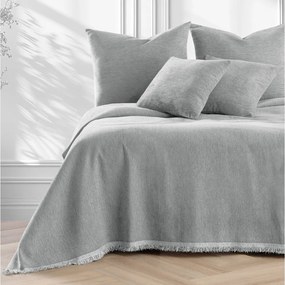 Világosszürke zsenília ágytakaró 220x240 cm Talo – Filumi