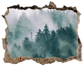 Lyuk 3d fali matrica Köd az erdőben nd-k-167720092