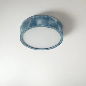 Brilagi - PINO mennyezeti lámpatest 1xE27/15W/230V, fenyő/kék, átm. 27,5 cm