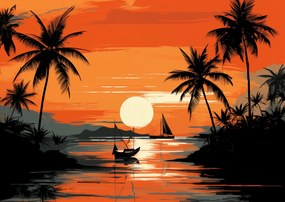 Poszter 84,1x59,4cm Trópusi nyugalom