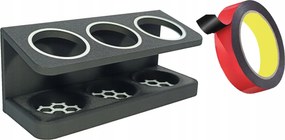 Hármas Fogkefetartó Akasztó Állvány elektromos fogkefékhez 3 +szalag