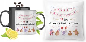 Születésnapra 17 17 db-os Varázsbögre Fotónyomtatott Párna Szett