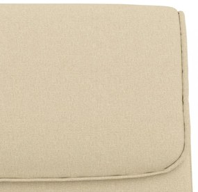 krémszínű szövet pad 100 x 64 x 80 cm