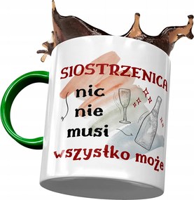 Zöld Bögre Unokahúgnak Születésnapra Ajándék Nyomtatott Fotóval