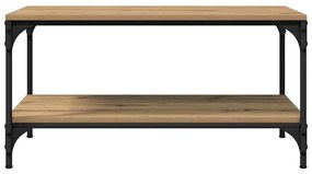 Dohányzóasztal kézműves tölgy 80 x 50 x 40 cm Faanyag