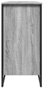 szürke sonoma színű szerelt fa cipőszekrény 80 x 38 x 78 cm