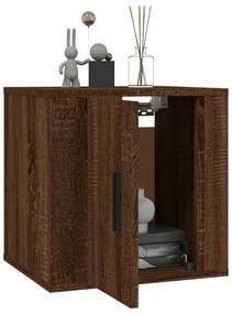 2 db barna tölgy falra szerelhető TV-szekrény 40x34,5x40 cm