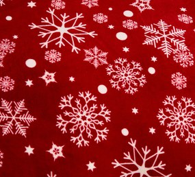SNOWFALL piros mikroplüss ágyneműhuzat Ágyneműhuzat mérete: 70 x 90 cm | 140 x 220 cm