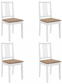 5-részes fehér MDF étkezőgarnitúra
