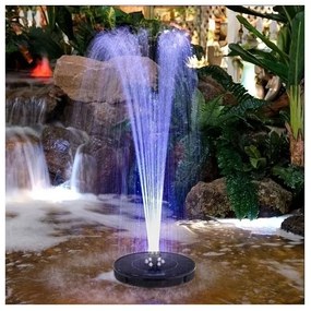 Világító LED napelemes kerti szökőkút - Gardlov