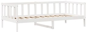 fehér tömör fenyőfa kanapéágy fiókkal 80 x 200 cm