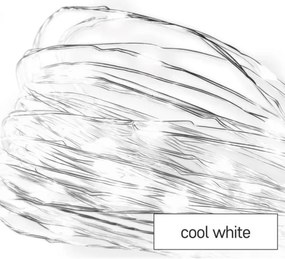 LED Karácsonyi kültéri lánc 100xLED/15m IP44 hideg fehér