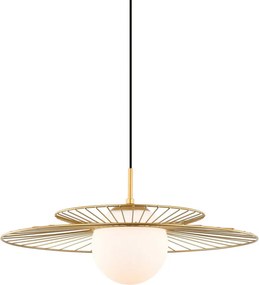 ITALUX MDM-4000-1-GD SARAH Modern Függesztett Lámpa Fehér, Arany E27 IP20