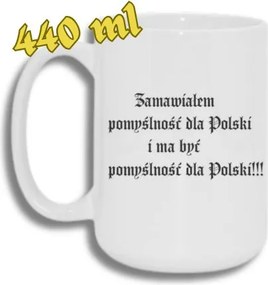 Bögre Fehér Nagy 440ML Vicces Ajándék 1670 Megrendeltem A Bögrét