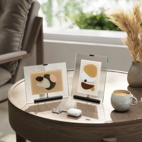 Fekete üveg álló képkeret 16x20 cm Flute – Umbra