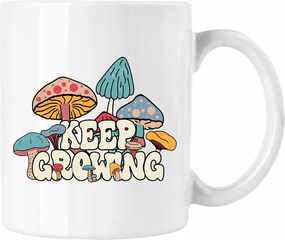 Bögre Mágikus gomba zöld 1 Fehér 330ml