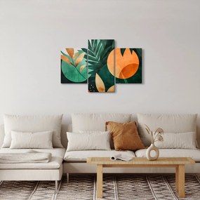 Kép - Geometrikus természeti minták (90x60 cm)