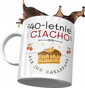 Születésnapi bögre 40 40-es 40-es Tökéletes Ajándék Nyomtatott Fotóval