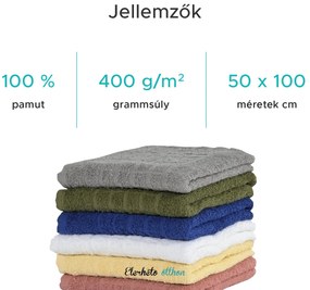 SOFT törölköző 50 x 100 cm olívazöld, 100% pamut