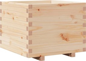 vidaXL tömör fenyőfa kerti virágtartó 60 x 60 x 49,5 cm