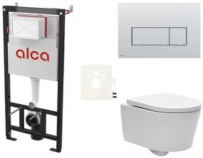 Fali WC szett Alca előtétfalas szereléshez + SAT Brevis WC SIKOASW9