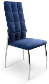 K416 szék - sötétkék bársony