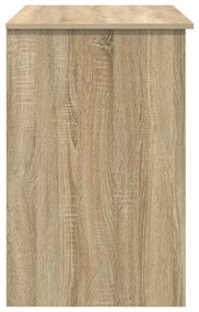 íróasztal tárolóval Sonoma tölgy 90x49.5x75 cm módosított fa