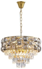 Csillár láncon LUXURIA 9xE14/40W/230V arany