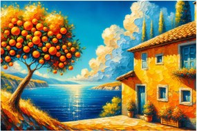 Kép - Ház narancsokkal II. (90x60 cm)
