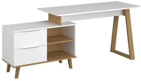 Komód Nickole 2S/90  (fehér + kőtölgy). 1053083