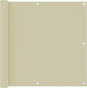vidaXL krémszínű oxford-szövet erkélynapellenző 90 x 300 cm
