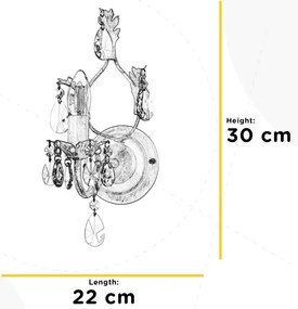 ONLI - Fali lámpa TERESA 1xE14/6W/230V fehér