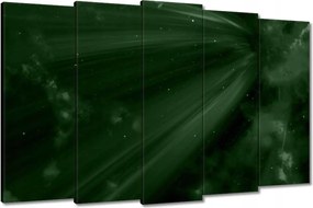 Vászonkép 150x95 Palackzöld Kozmosz