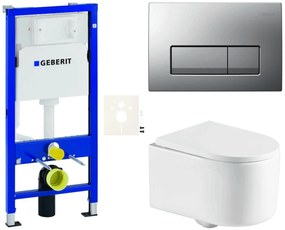 Falra szerelhető WC készlet világos falakhoz / fal előtti SAT SIKOGESREX72D50