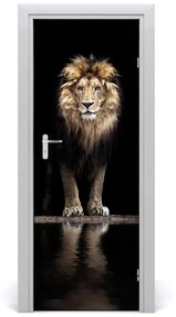 Poszter tapéta ajtóra Portré egy oroszlán 75x205 cm