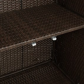Tárolószekrény Barna 100x36x102 cm Rattan