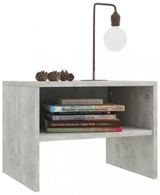 2 db betonszürke szerelt fa éjjeliszekrény 40 x 30 x 30 cm