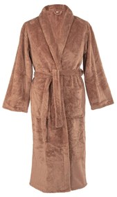 Barna mikroplüss fürdőköpeny L/XL Pippa – Tiseco Home Studio