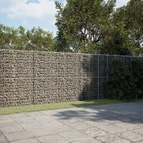 horganyzott vas gabion kosár fedéllel 600 x 100 x 200 cm