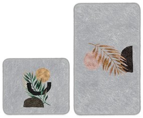 Szürke fürdőszobai kilépő szett 2 db-os 60x100 cm – Mila Home
