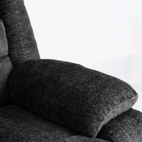 Modern Relaxfotel Vintage Fekete Bársony Kárpittal. ARTURO