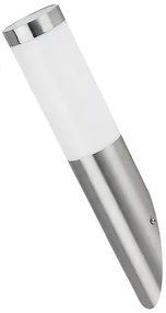 RÁBALUX 8261 INOX TORCH Modern Kültéri Fali Lámpa Szatin Króm E27 IP44