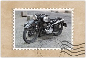 Poszterek 120x80 Klasszikus motorkerékpár Motor