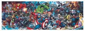 Trefl panorámás puzzle Marvel világa, 1000 részes