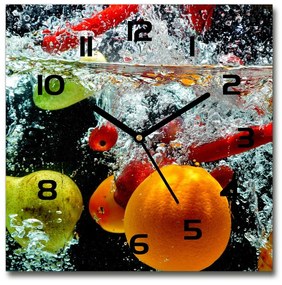 Négyzet alakú üvegóra Gyümölcsök víz alatt pl_zsk_30x30_c-f_43733857