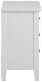 LARA éjjeli szekrényke, fehér színben