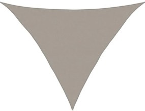 világosszürke háromszög alakú HDPE napvitorla 160 g/m² 5x5x6 m