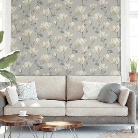 Arthouse Signature 2 Lily Floral bézs-fehér virágos papír tapéta – 925005